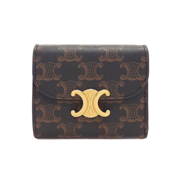 Celine Tri Triomphe Wallet Flap - Picture 1 of 5